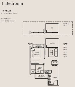 the-sen-floor-plan-1-bedroom-singapore